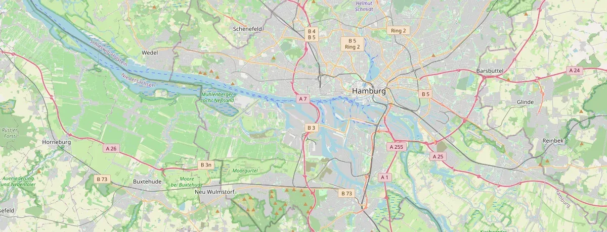 Kartenausschnitt Hamburg (OpenStreetMap)